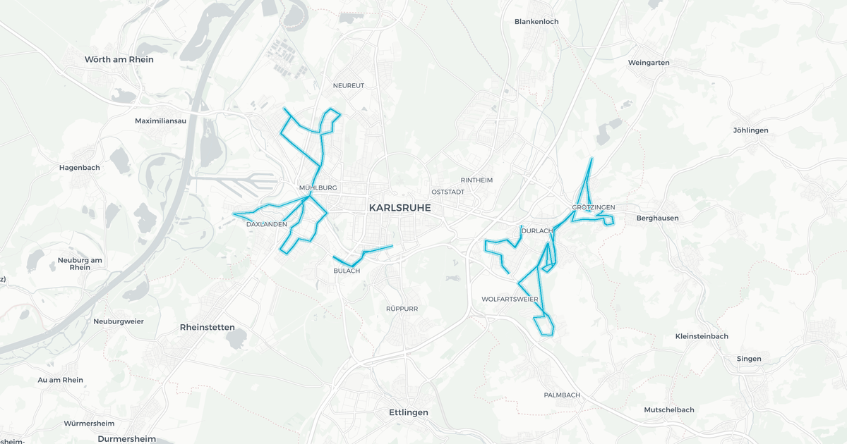 Liniennetz von Nachtverkehr Ausstieg