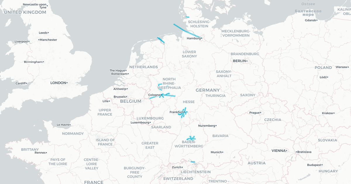 Liniennetz von Nahreisezug