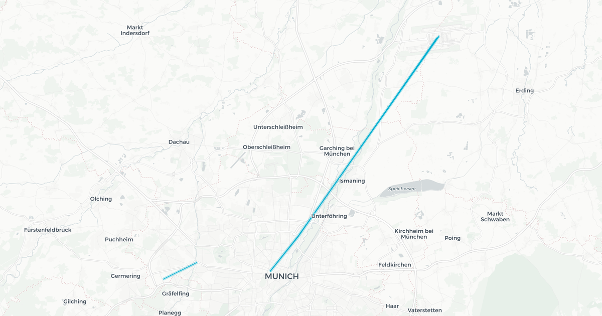 Liniennetz von Nicht in MVV integriert