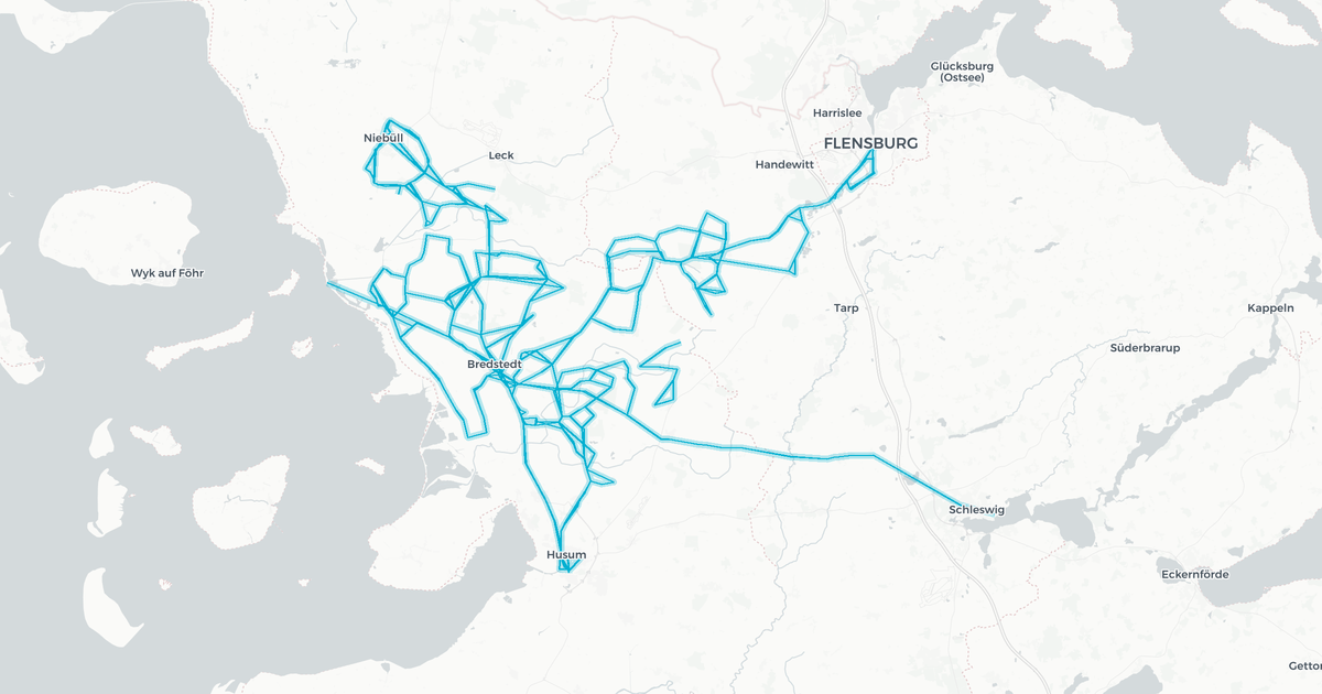Liniennetz von Norddeutsche Verkehrsbetriebe NF Mitte