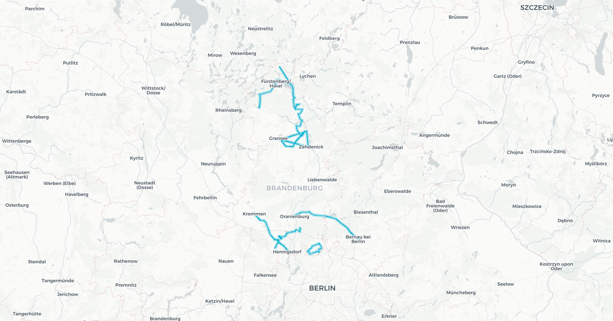 Liniennetz von Oberhavel Verkehrsgesellschaft mbH