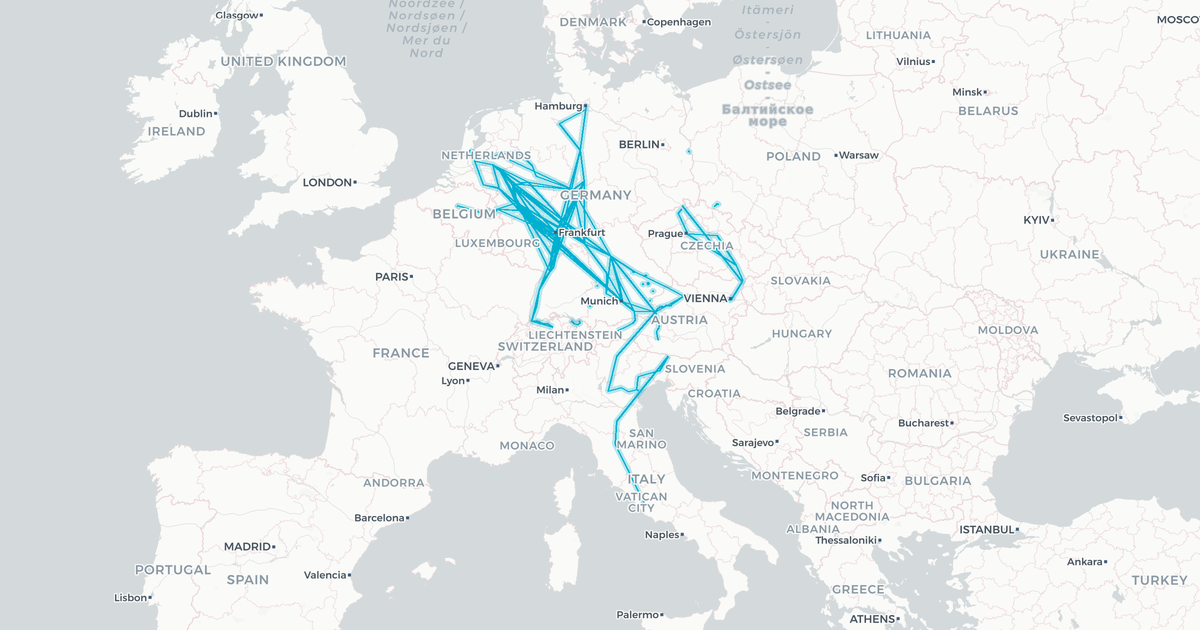 Liniennetz von ÖBB