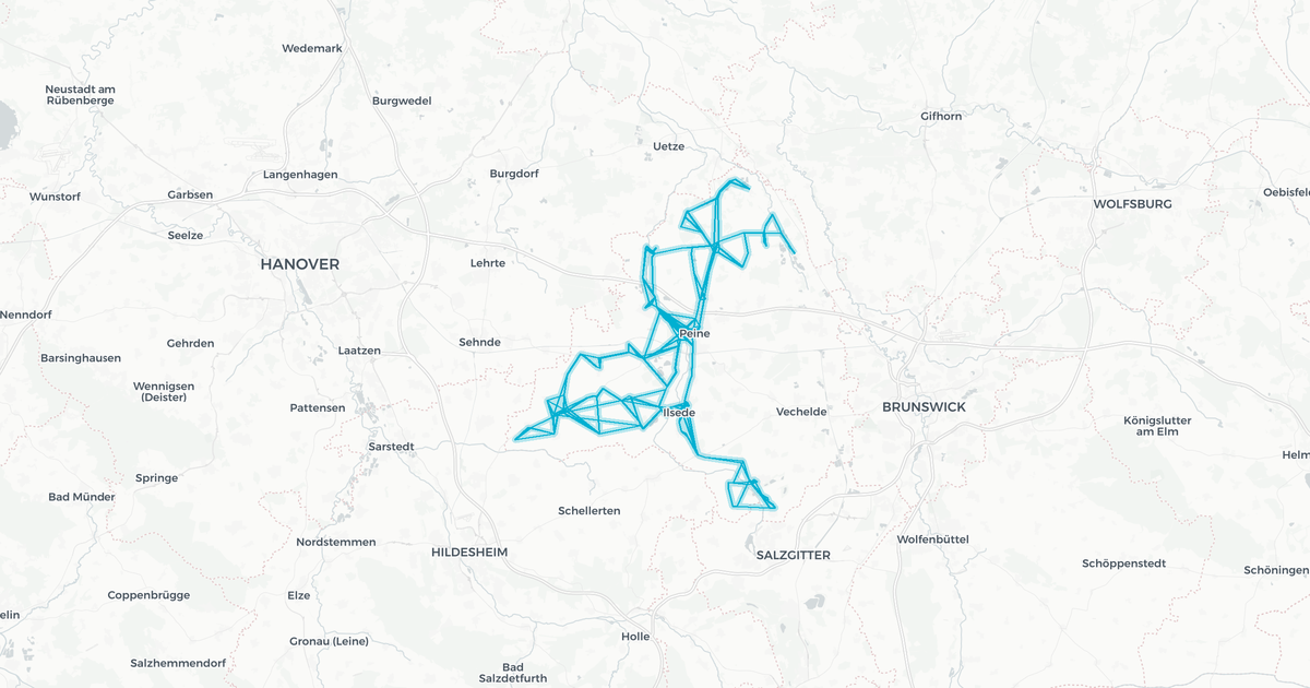 Liniennetz von Omnibus-Nahverkehrs-Service