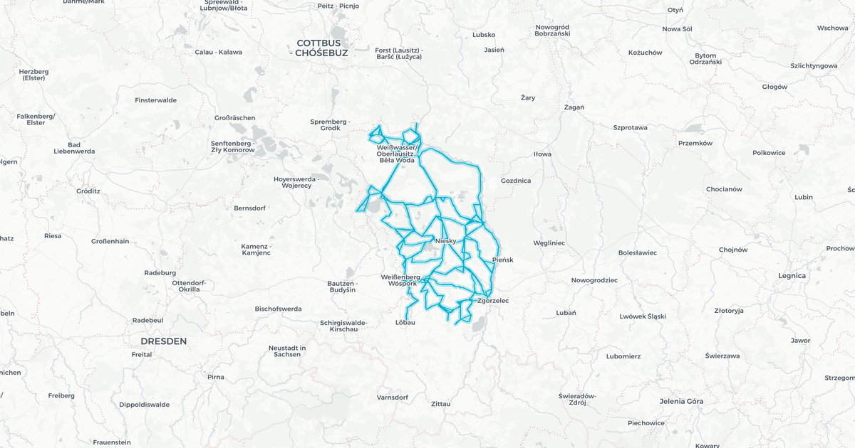 Liniennetz von Omnibus Verkehr Oberlausitz