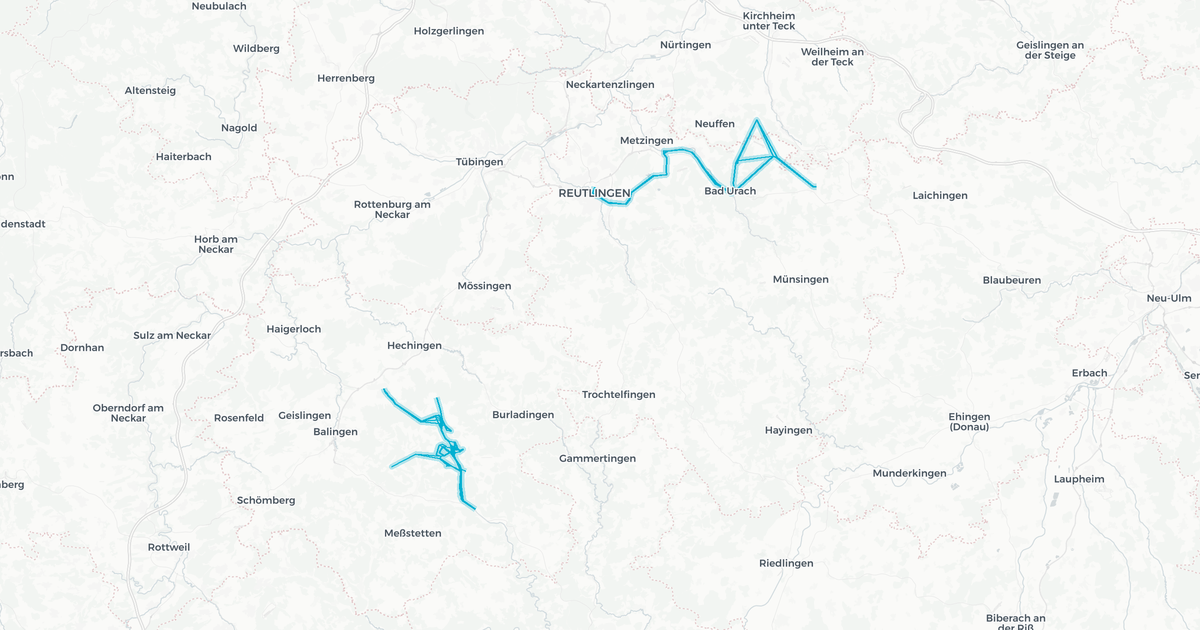 Liniennetz von Omnibus-Verkehr Ruoff GmbH