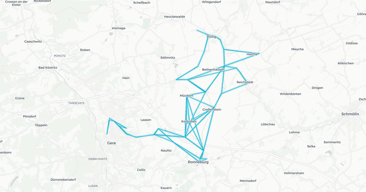 Liniennetz von Omnibusbetrieb Herzum