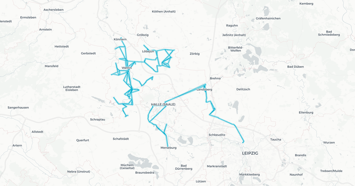 Liniennetz von Omnibusbetrieb Saalekreis