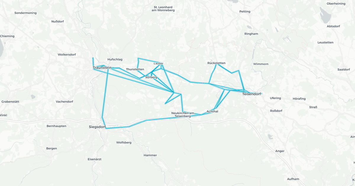 Liniennetz von Omnibusverkehr Gloss