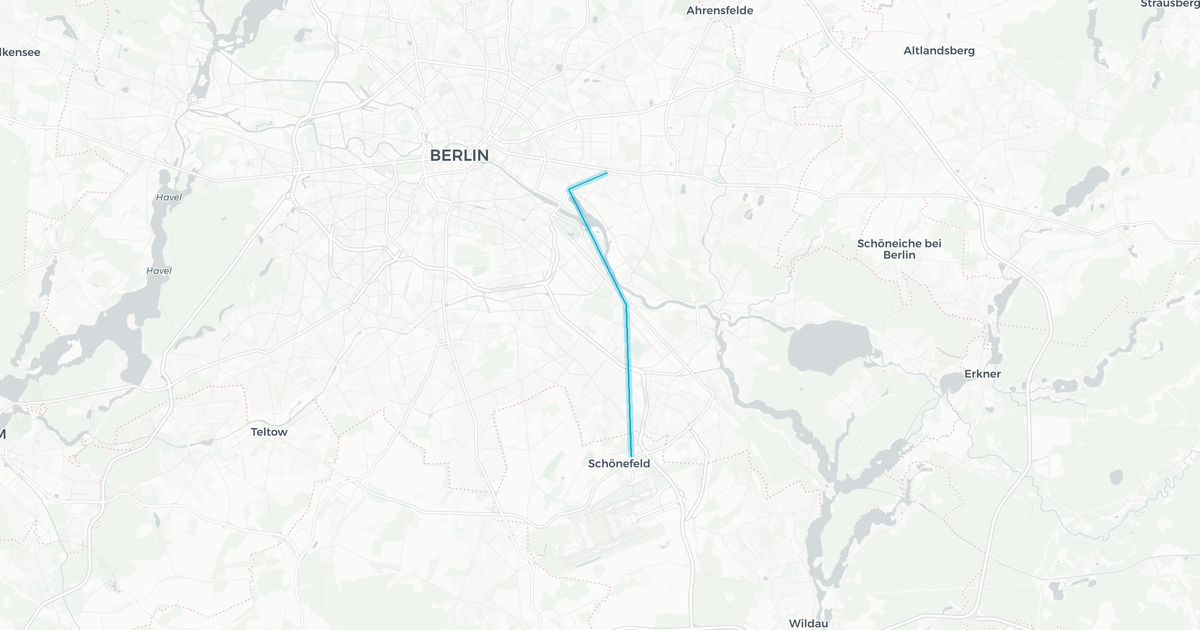 Liniennetz von Ostdeutsche Eisenbahn GmbH
