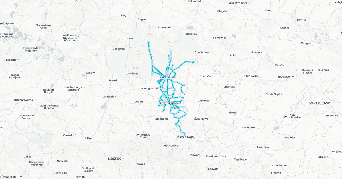 Liniennetz von PKS Boleslawiec