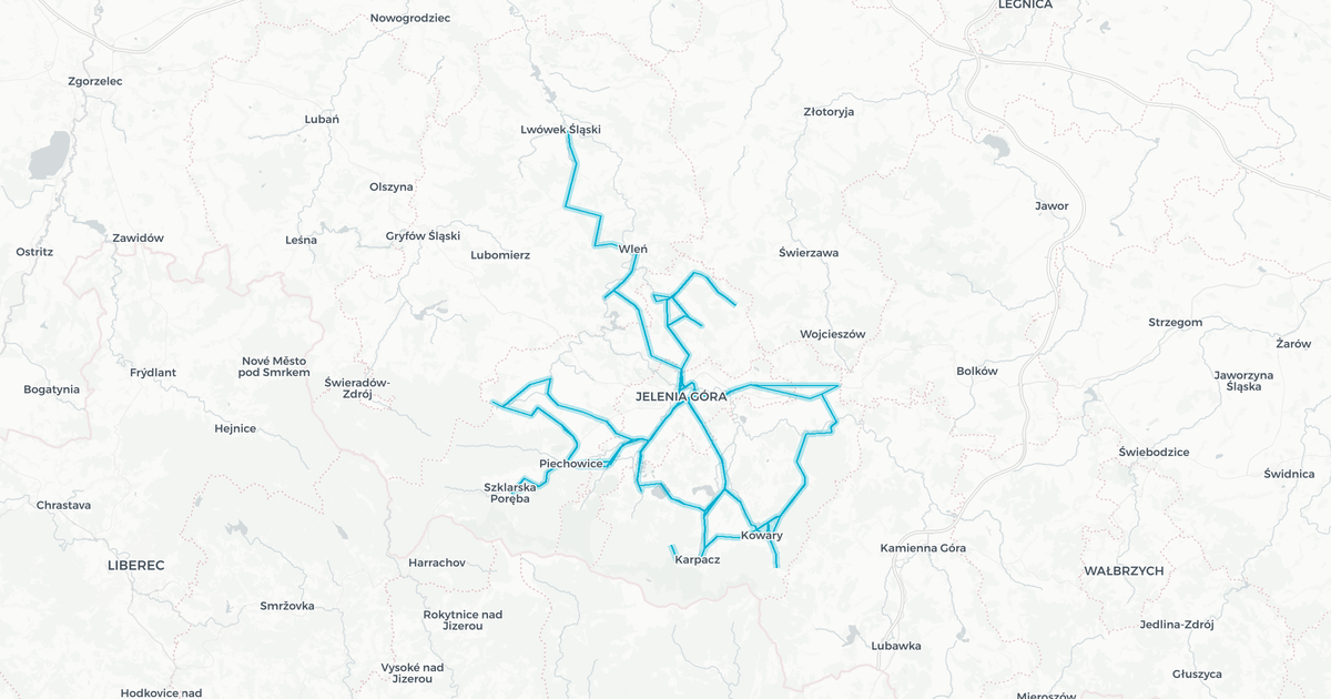 Liniennetz von PKS Jelenia Gora