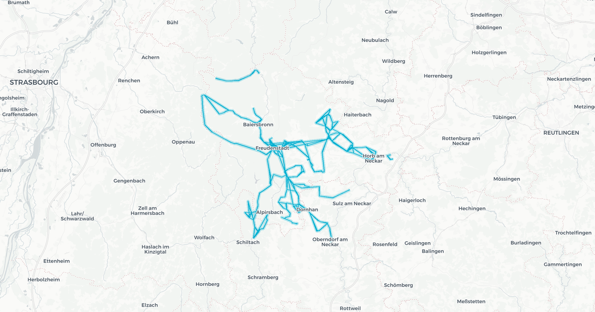 Liniennetz von Private Omnibusunternehmer GmbH
