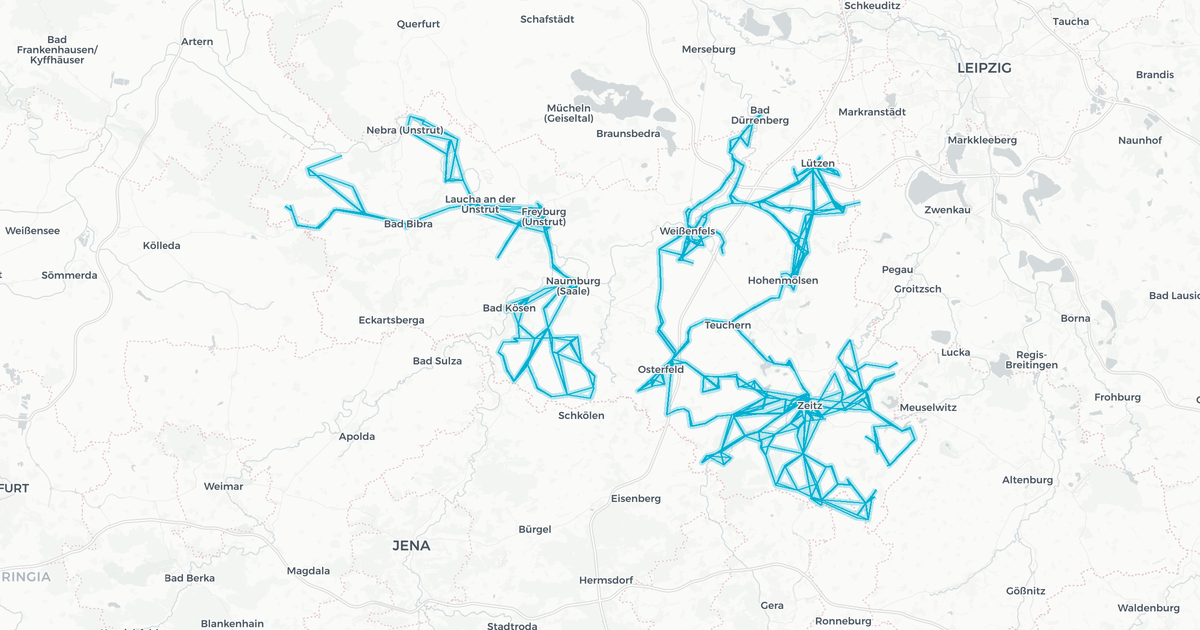 Liniennetz von PVG Burgenlandkreis