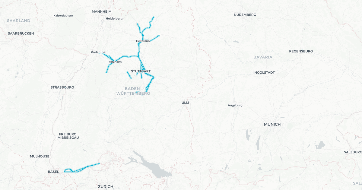 Liniennetz von rabRAB DB ZugBus Regionalverkehr Alb-Bodensee GmbH