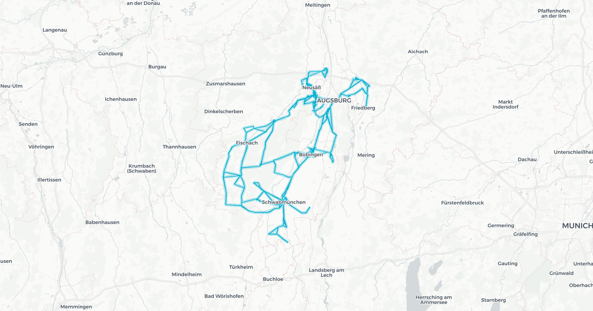 Liniennetz von RBA Dillingen