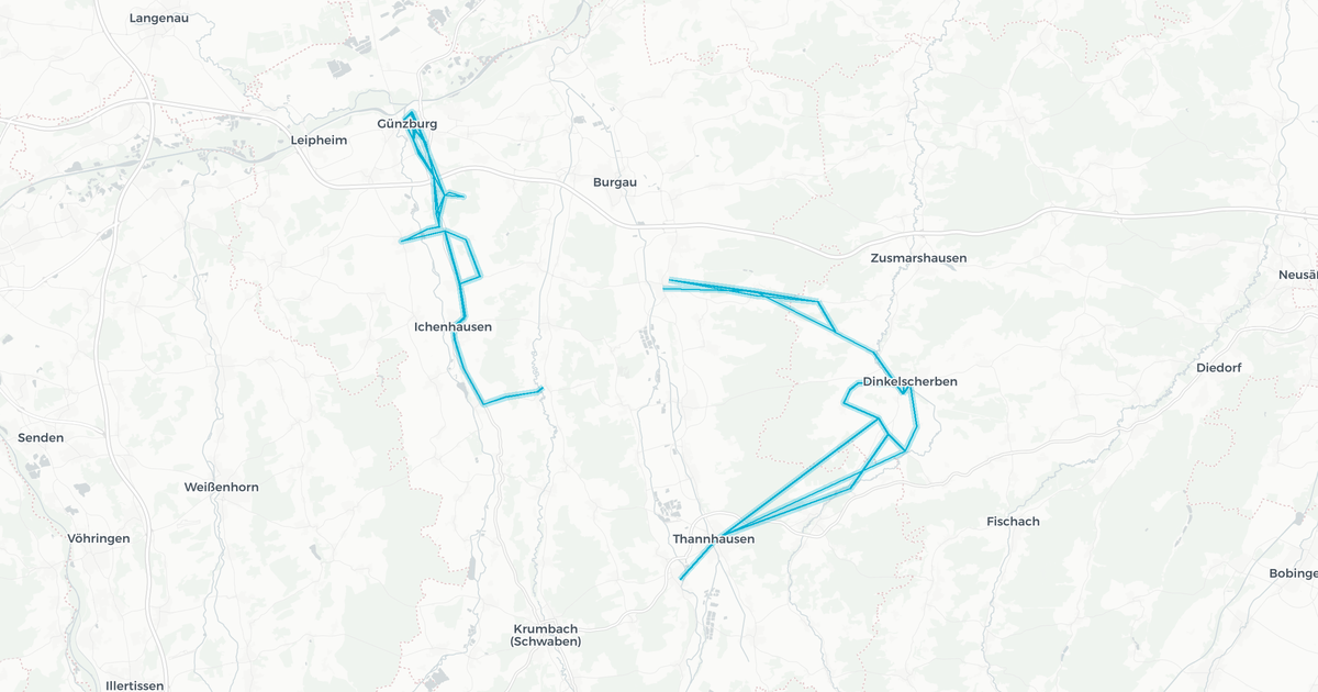Liniennetz von RBA Neu Ulm
