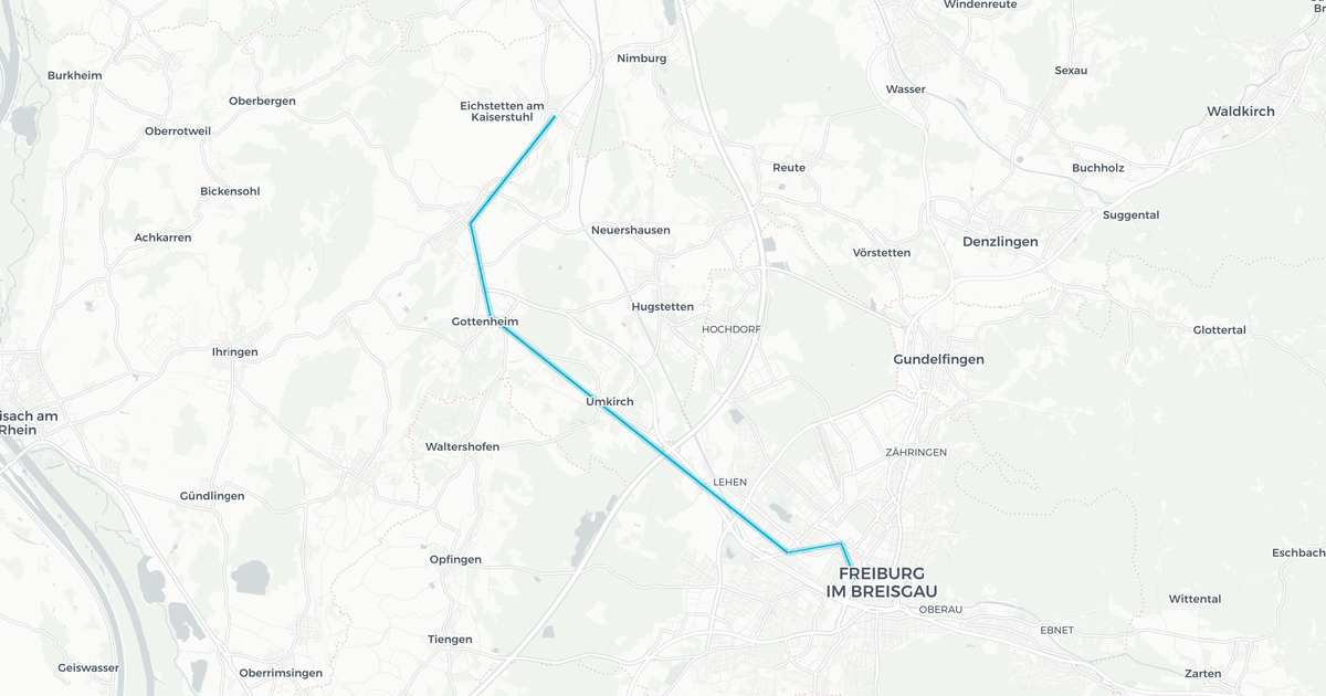 Liniennetz von rbgSBG Südbadenbus