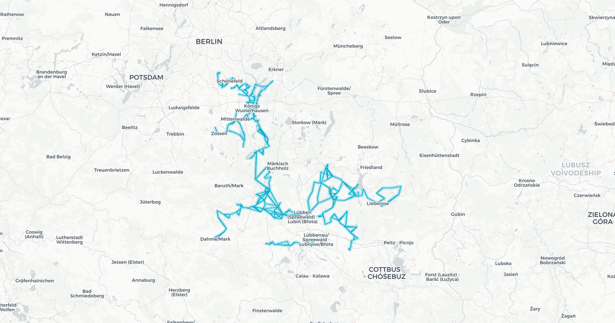 Liniennetz von Regionale Verkehrsgesellschaft Dahme-Spreewald mbH
