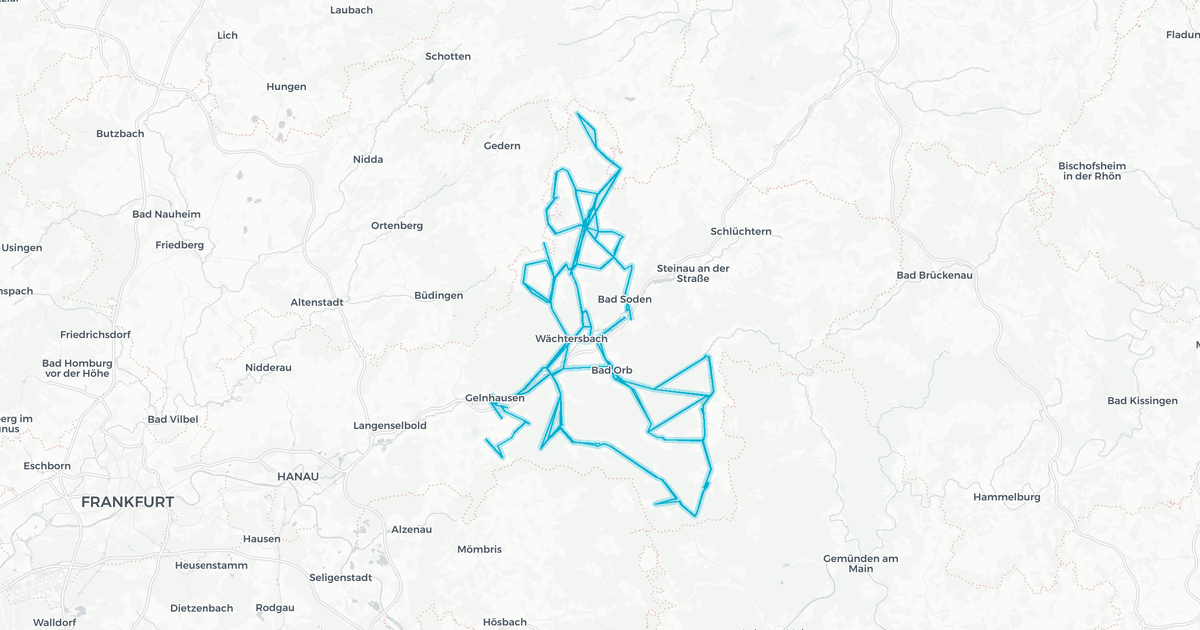 Liniennetz von Regionalverkehr Main-Kinzig GmbH