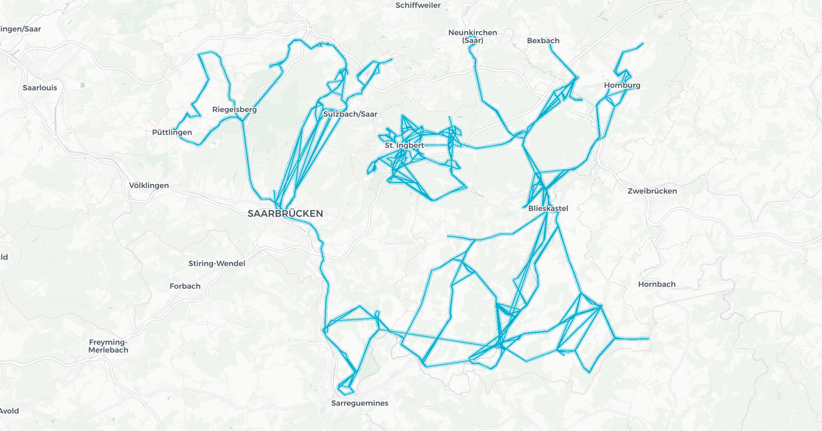 Liniennetz von Reise Fischer GmbH