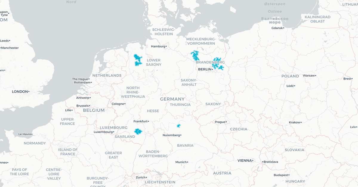 Liniennetz von Reisedienst Krauss & Wolff Reisen