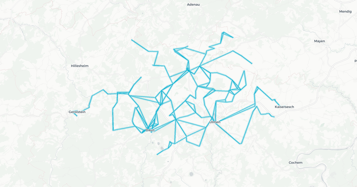Liniennetz von Rhein-Mosel Verkehrsgesellschaft mbH
