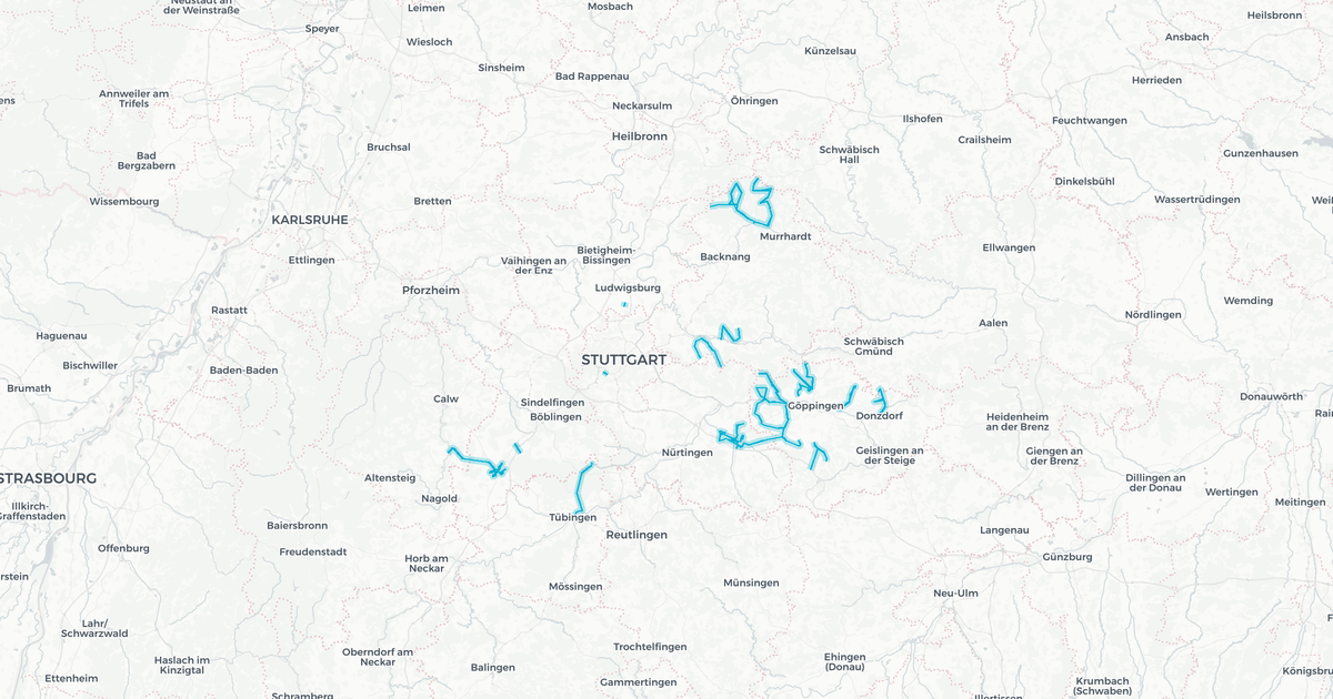 Liniennetz von Ruftaxi entlang Linie
