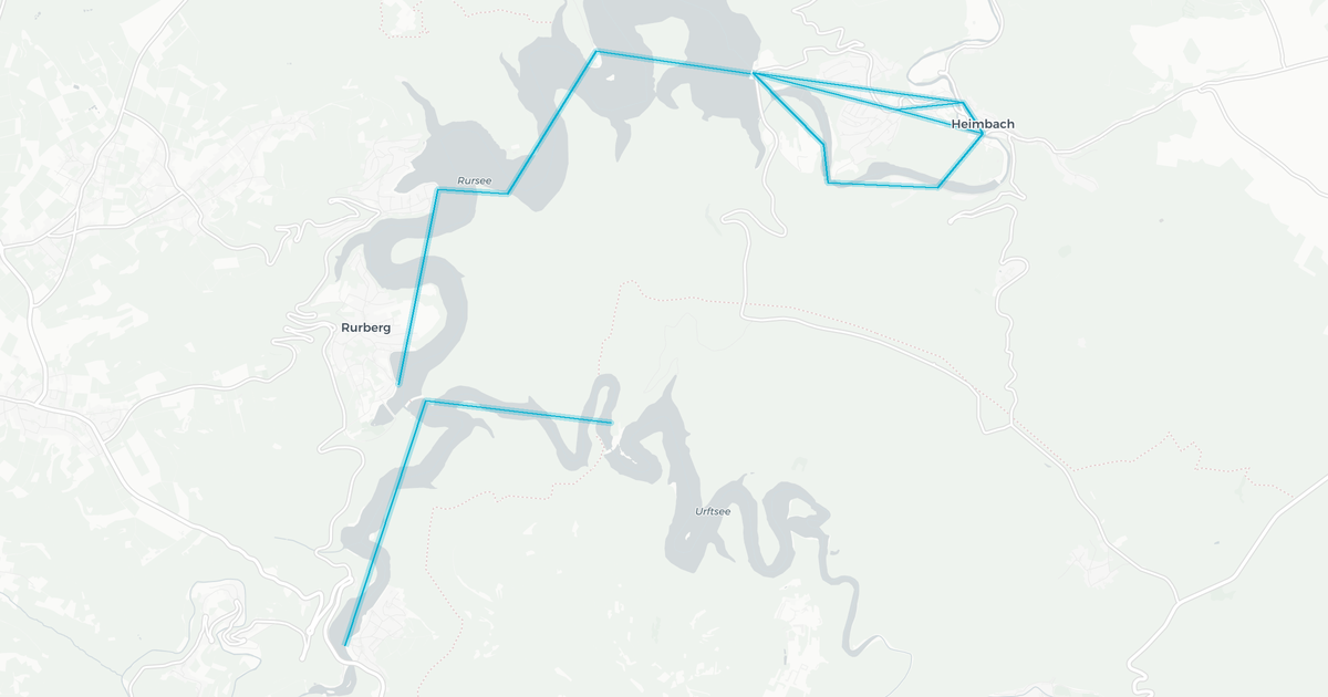 Liniennetz von Rurseeschifffahrt