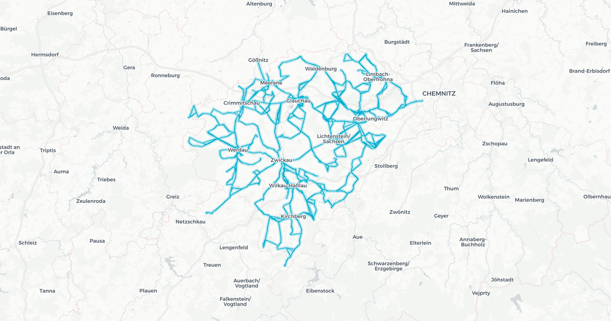 Liniennetz von RV RVW Bus
