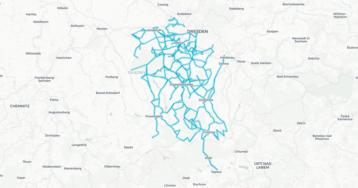 Liniennetz von RVD-Busverkehr