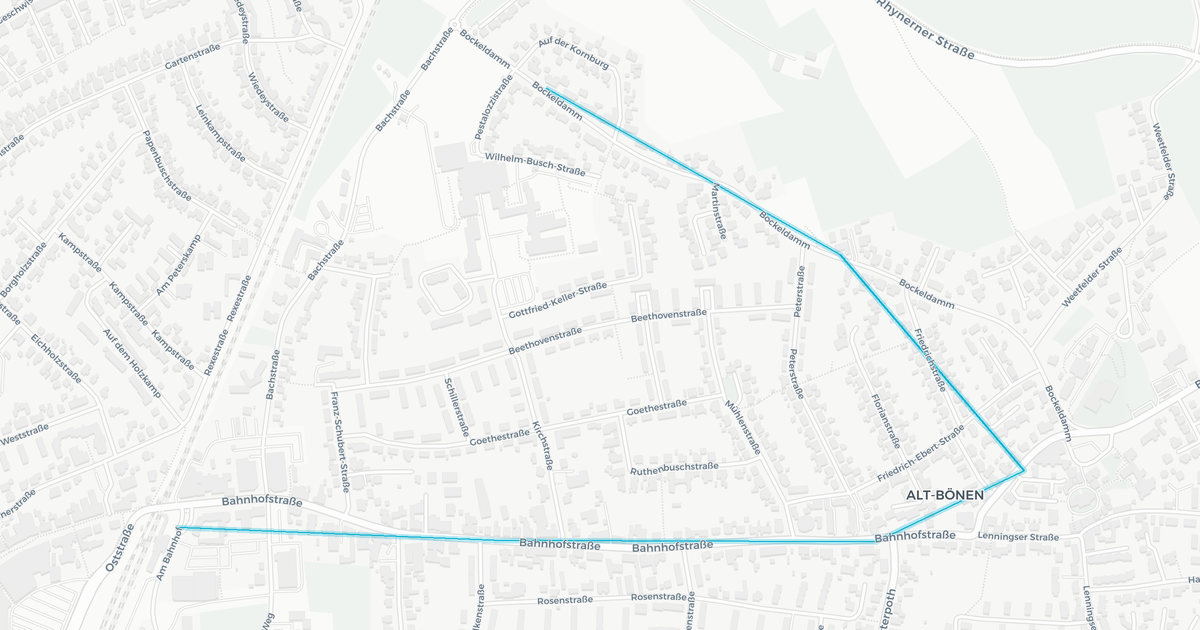 Liniennetz von RVM Kreis Warendorf