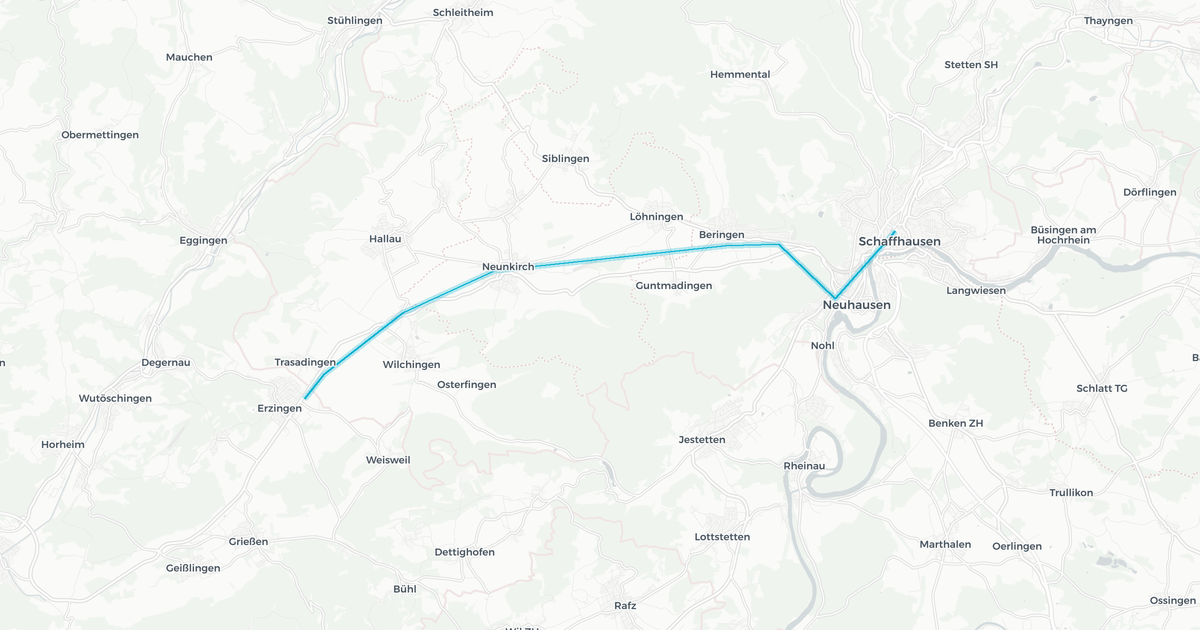 Liniennetz von SBB GmbH
