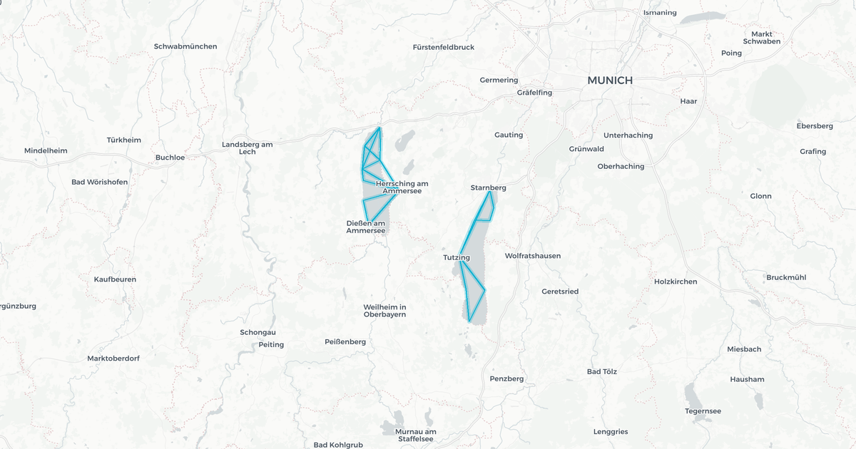 Liniennetz von Schifffahrt