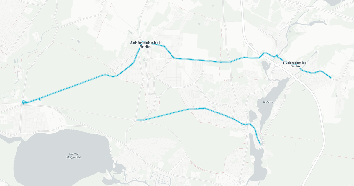 Liniennetz von Schöneicher Rüdersdorfer Straßenbahn GmbH
