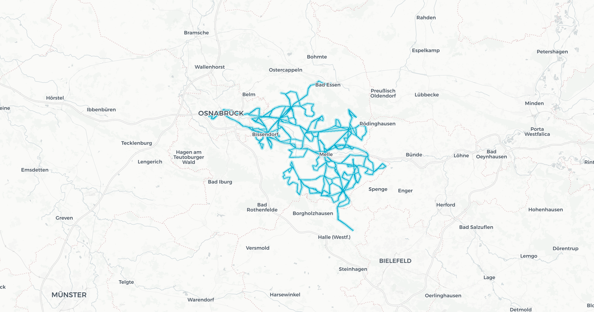 Liniennetz von Schrage Reisen