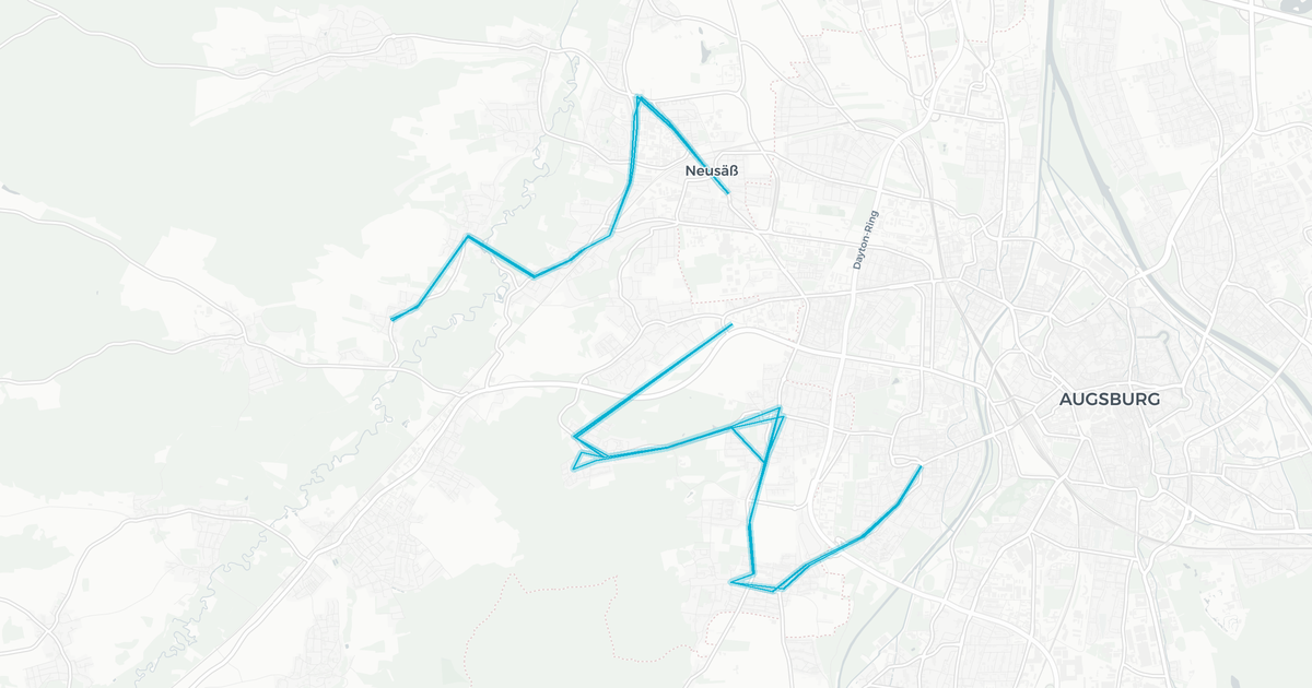 Liniennetz von Schwabenbus 7 (Bündel Nr. 18)