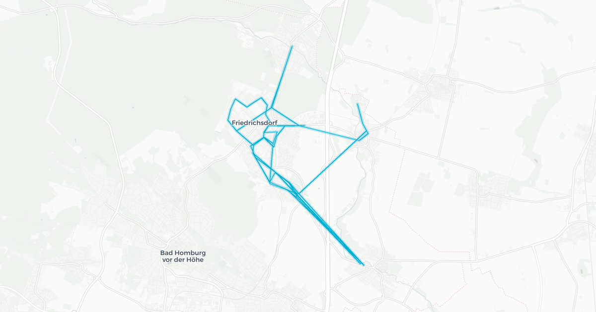 Liniennetz von Stadt Friedrichsdorf