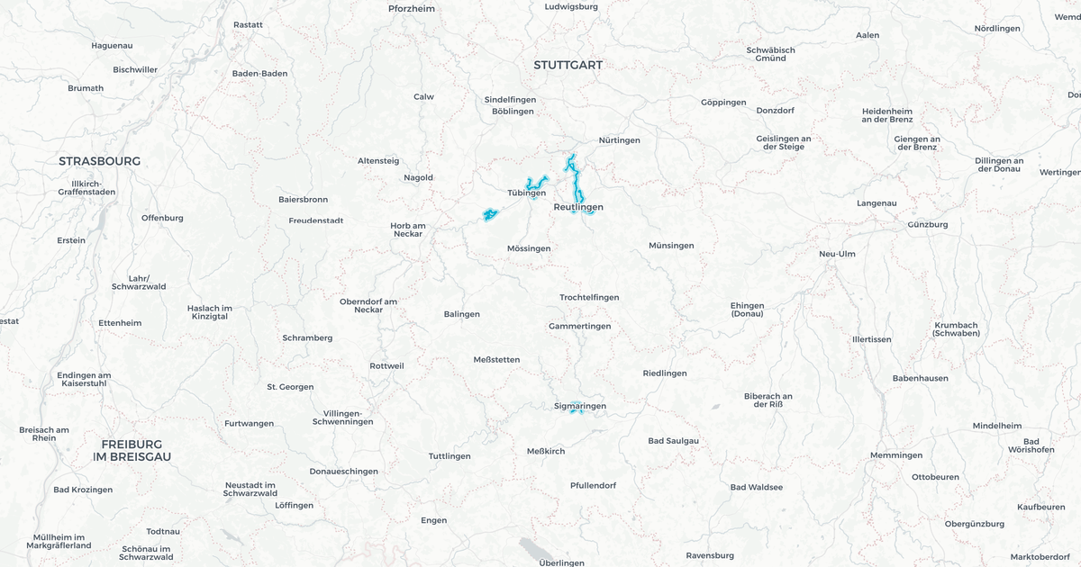 Liniennetz von Stadt Rottenburg am Neckar