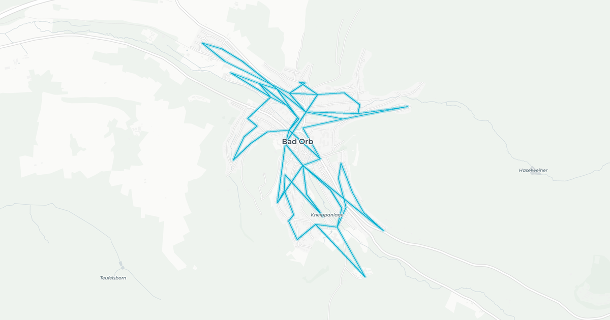 Liniennetz von Stadtbus Bad Orb