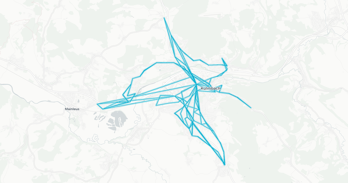 Liniennetz von Stadtbus Kulmbach