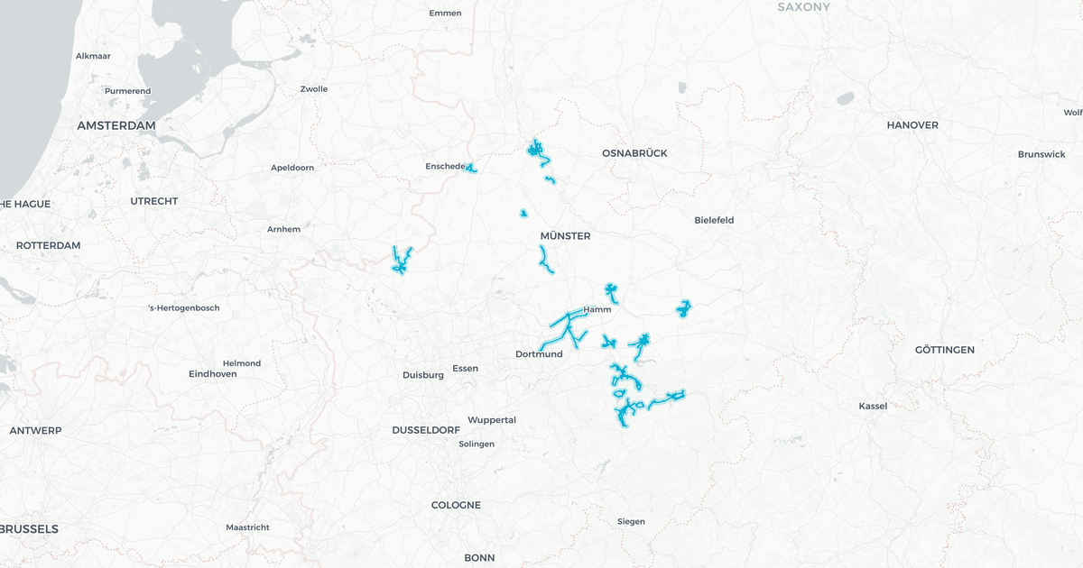 Liniennetz von StadtBus Rheine