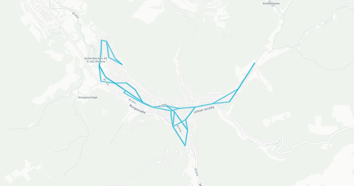Liniennetz von Stadtwerke Bad Urach