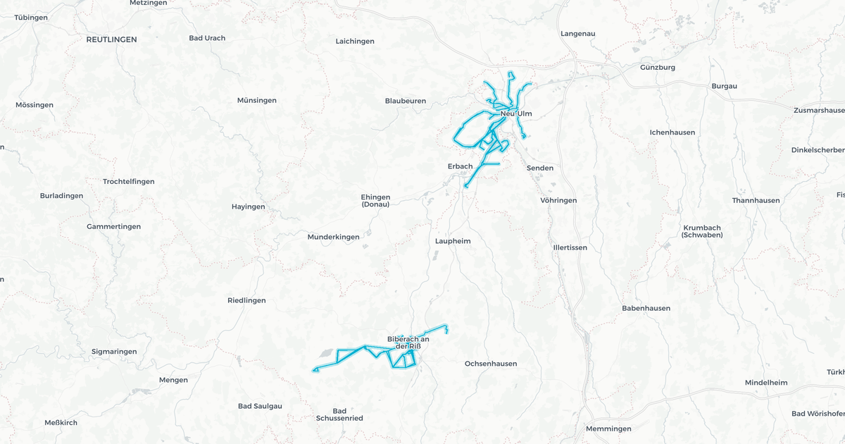 Liniennetz von Stadtwerke Biberach