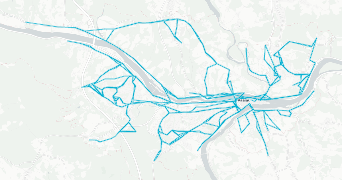 Liniennetz von Stadtwerke Passau