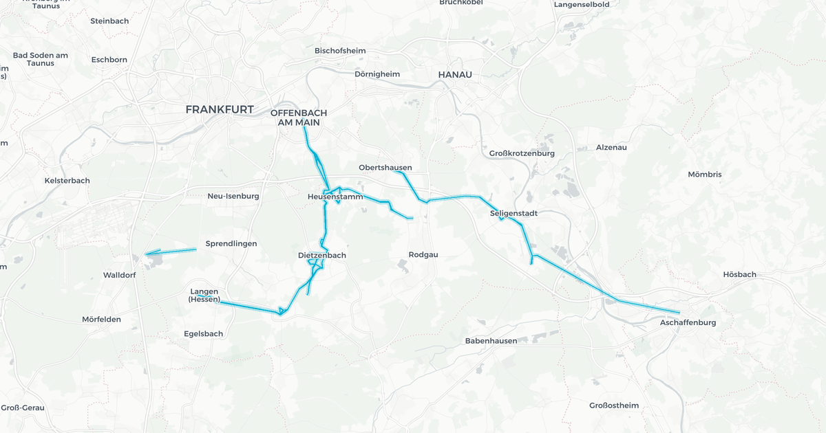 Liniennetz von Stroh Bus-Verkehrs GmbH, Offenbach