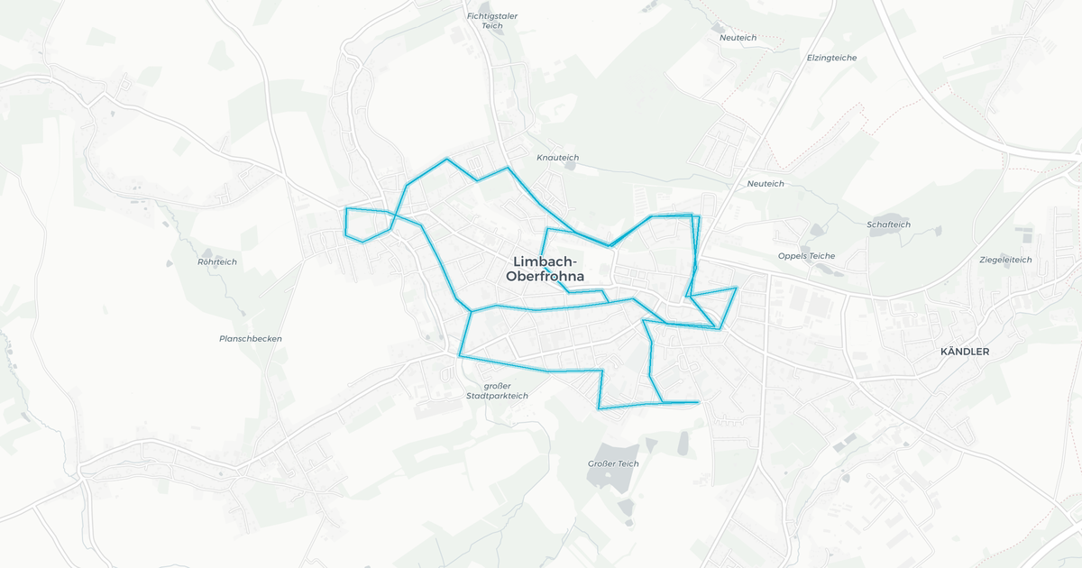 Liniennetz von SV Limbach-Oberfrohna Bus