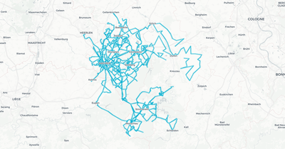 Liniennetz von Aachener Straßenbahn