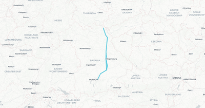 Liniennetz von alex - Die Länderbahn GmbH DLB