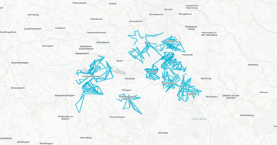 Liniennetz von Anrufsammeltaxi