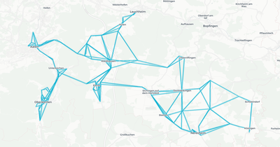 Liniennetz von Beck + Schubert GmbH & CoKG